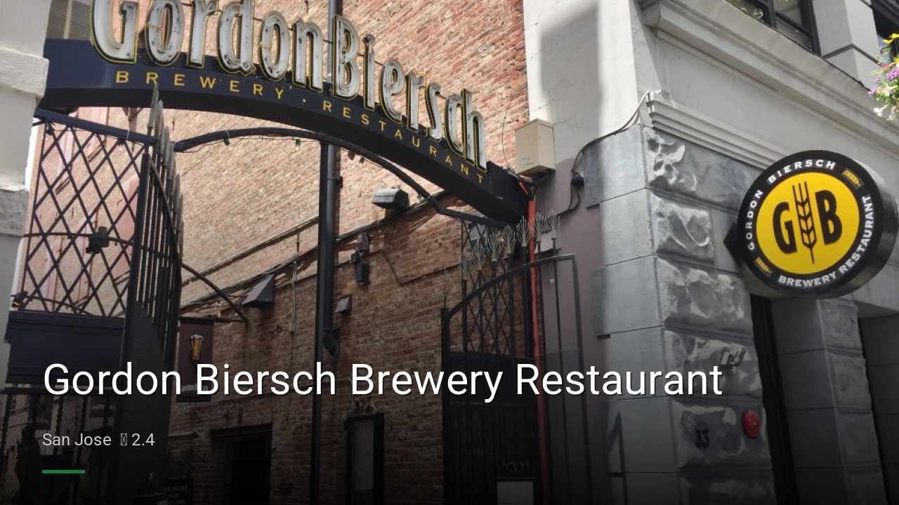 Gordon Biersch Brewery Restaurant - Sports Bars in San Jose