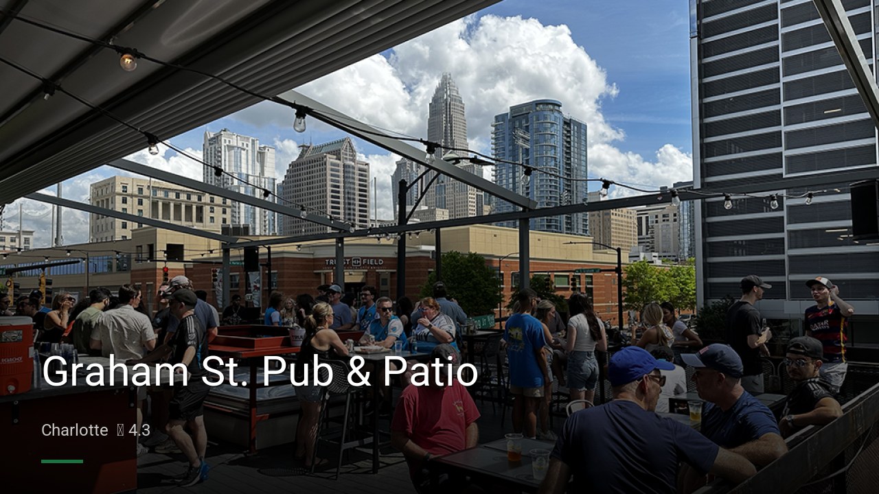Graham St. Pub & Patio - Sports Bars in Charlotte