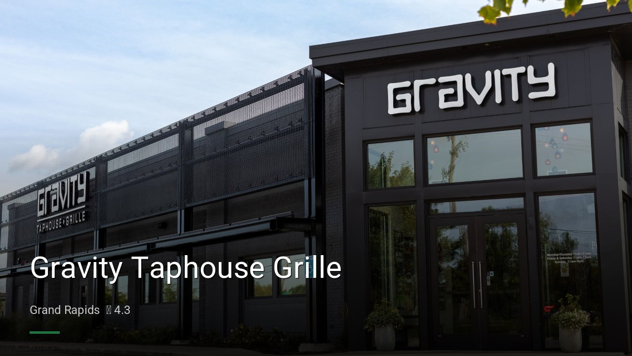 Gravity Taphouse Grille - Sports Bars in Grand Rapids