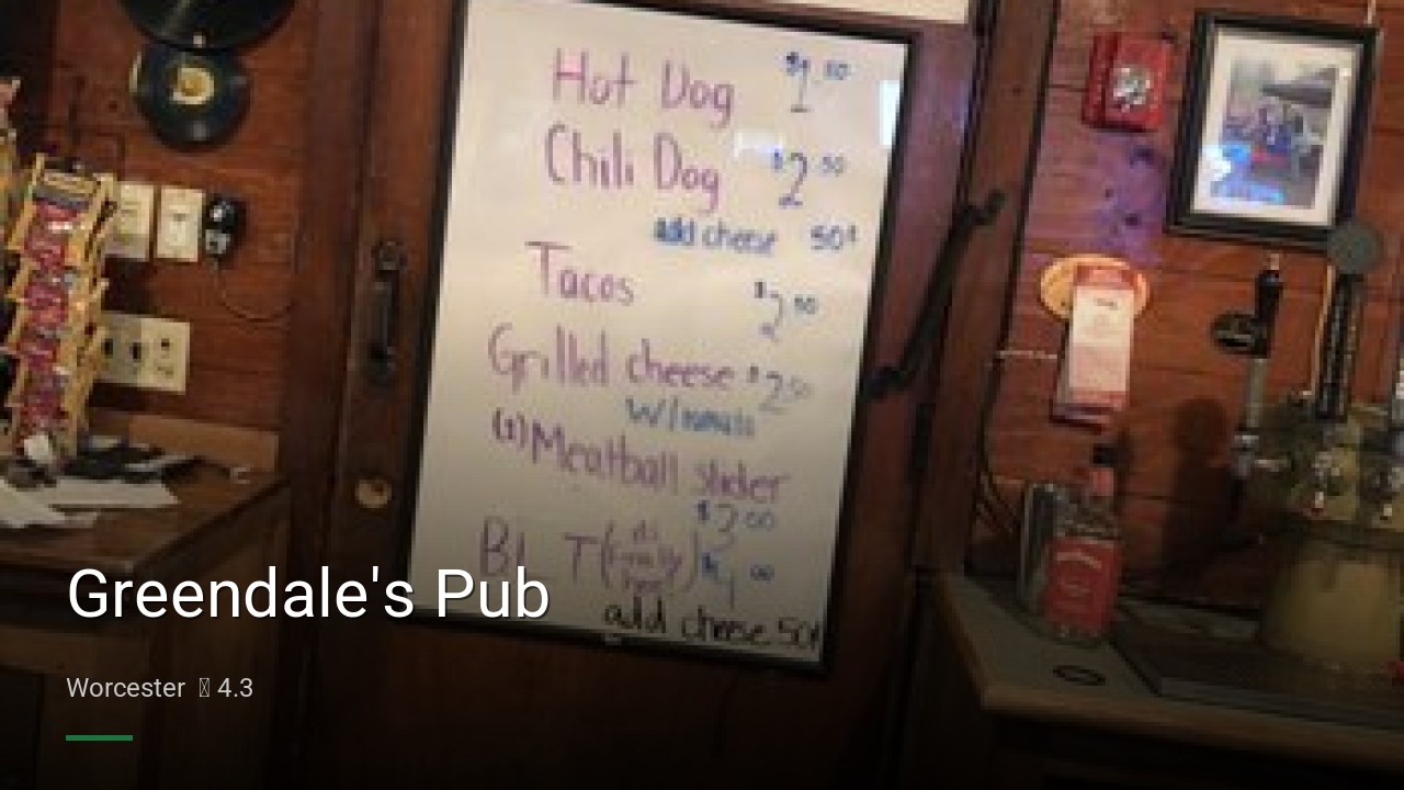 Greendale's Pub - Sports Bars in Worcester
