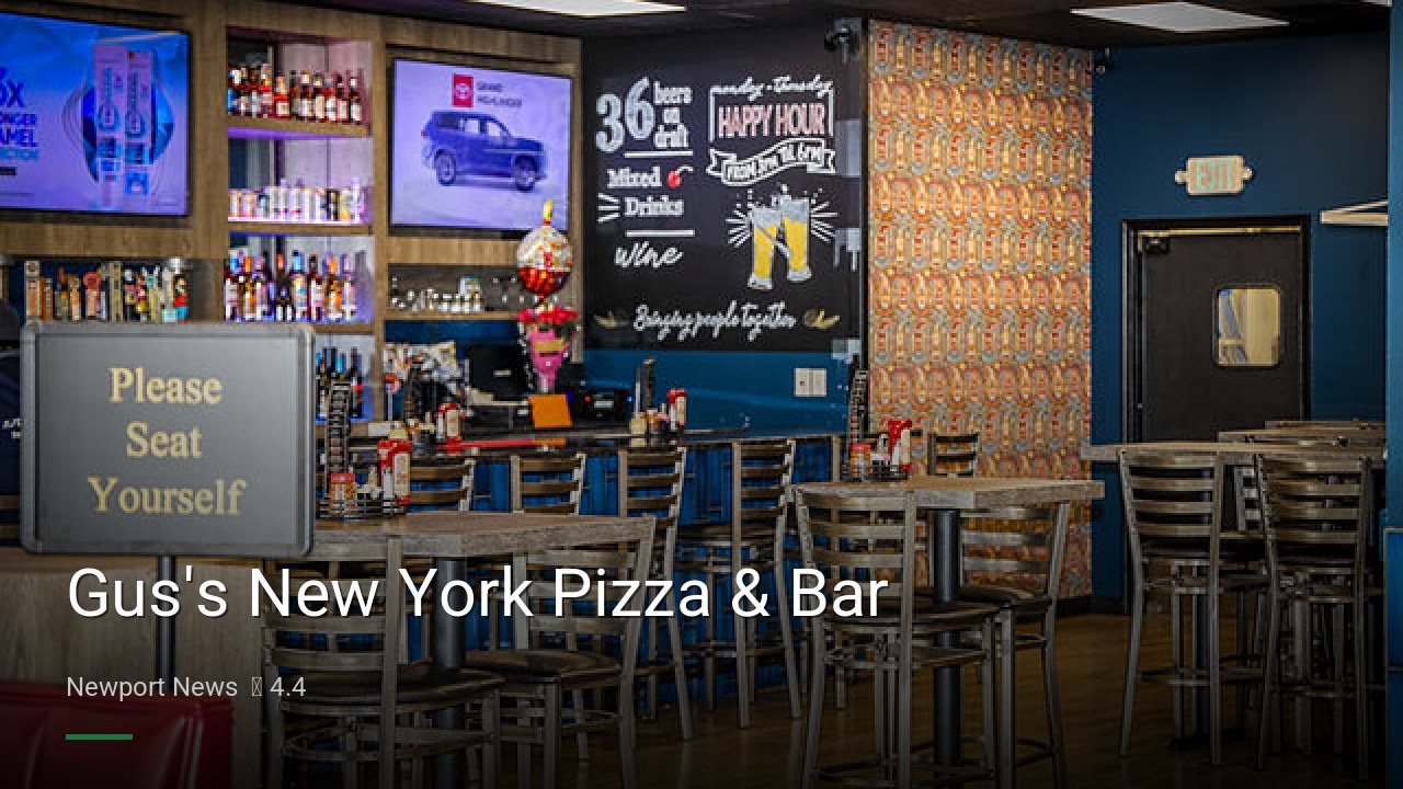 Gus's New York Pizza & Bar - Sports Bars in Newport News