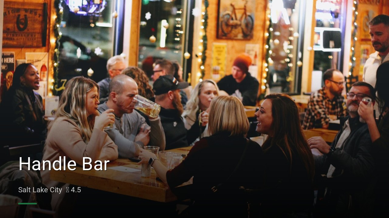 Handle Bar - Sports Bars in Salt Lake City
