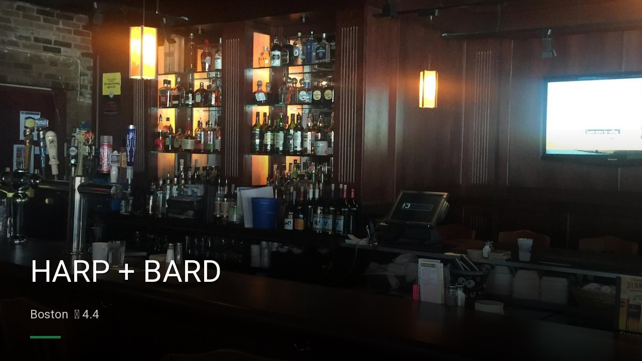 HARP + BARD - Sports Bars in Boston