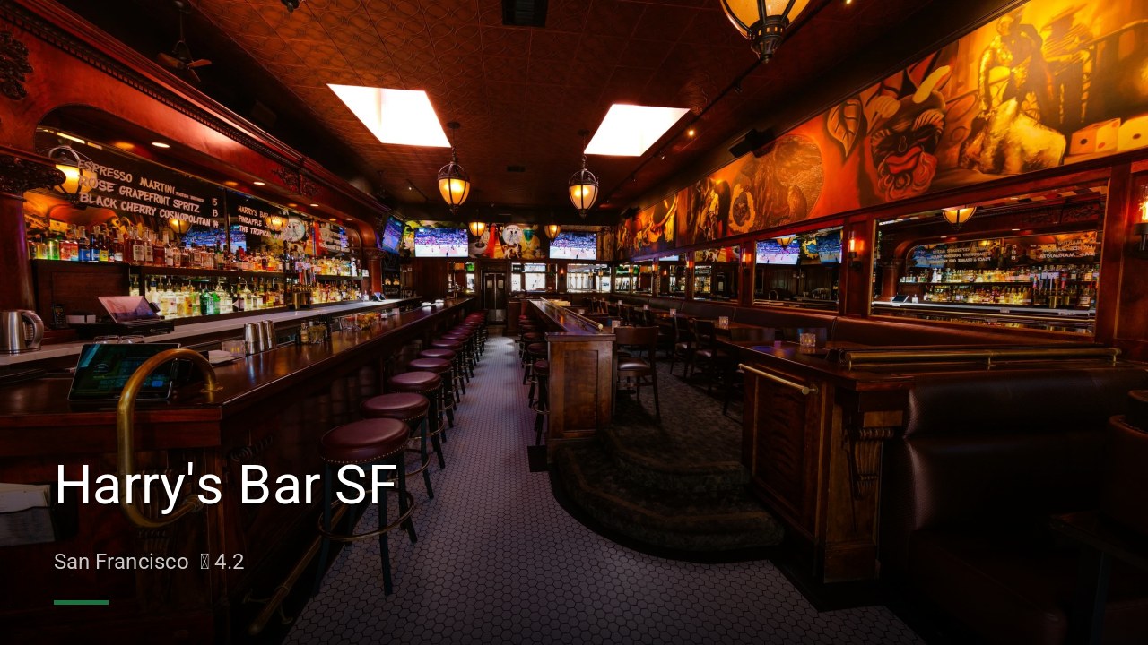 Harry's Bar SF - Sports Bars in San Francisco