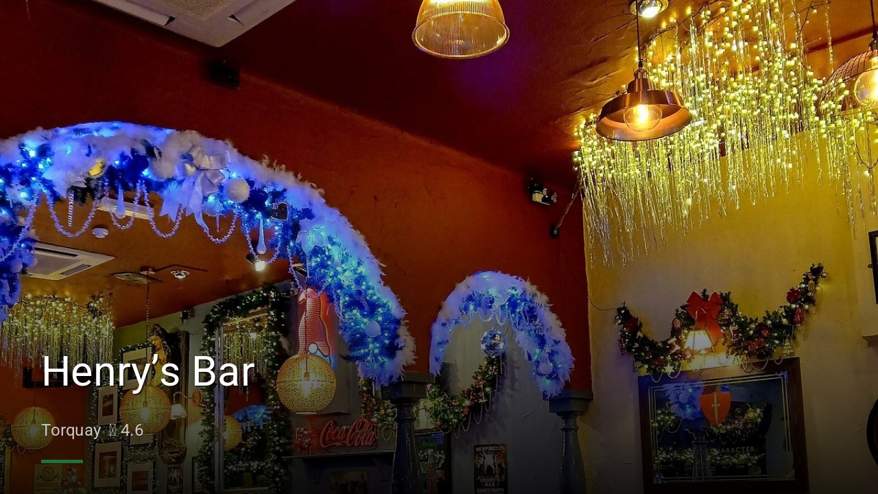 Henry’s Bar - Sports Bars in Torquay