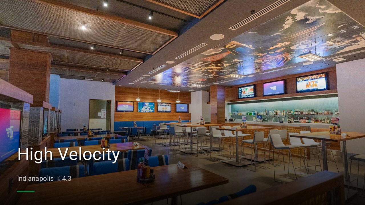 High Velocity - Sports Bars in Indianapolis