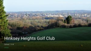Hinksey Heights Golf Club — Pubs in Oxford