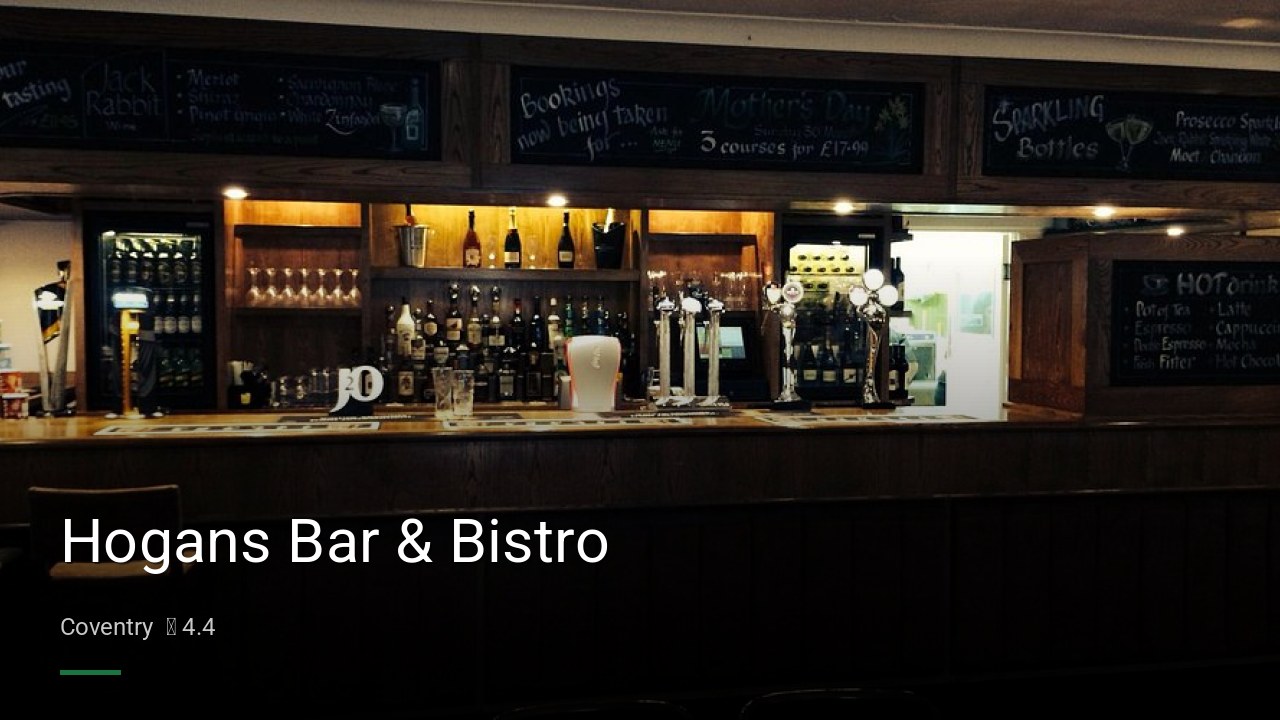 Hogans Bar & Bistro - Sports Bars in Coventry