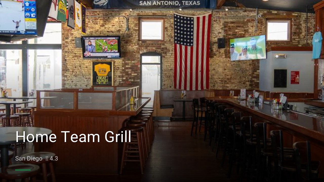 Home Team Grill - Sports Bars in San Diego