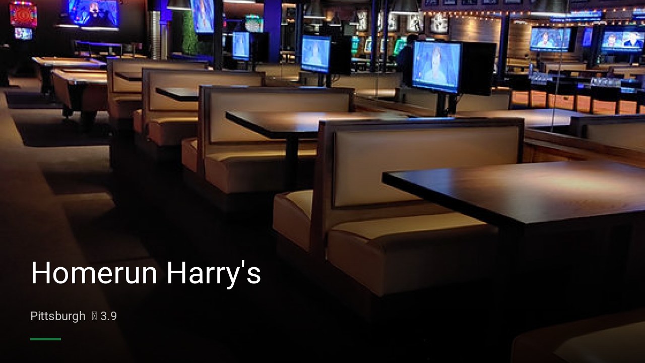 Homerun Harry's - Sports Bars in Pittsburgh
