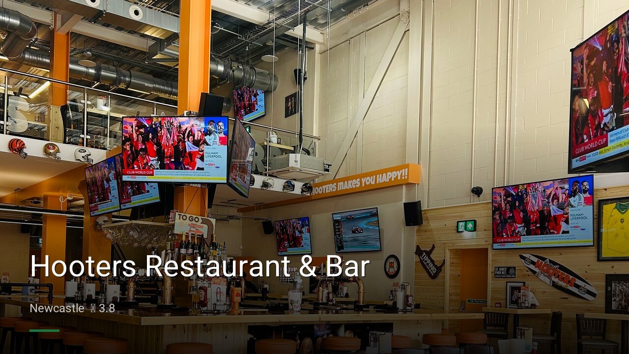 Hooters Restaurant & Bar - Sports Bars in Newcastle