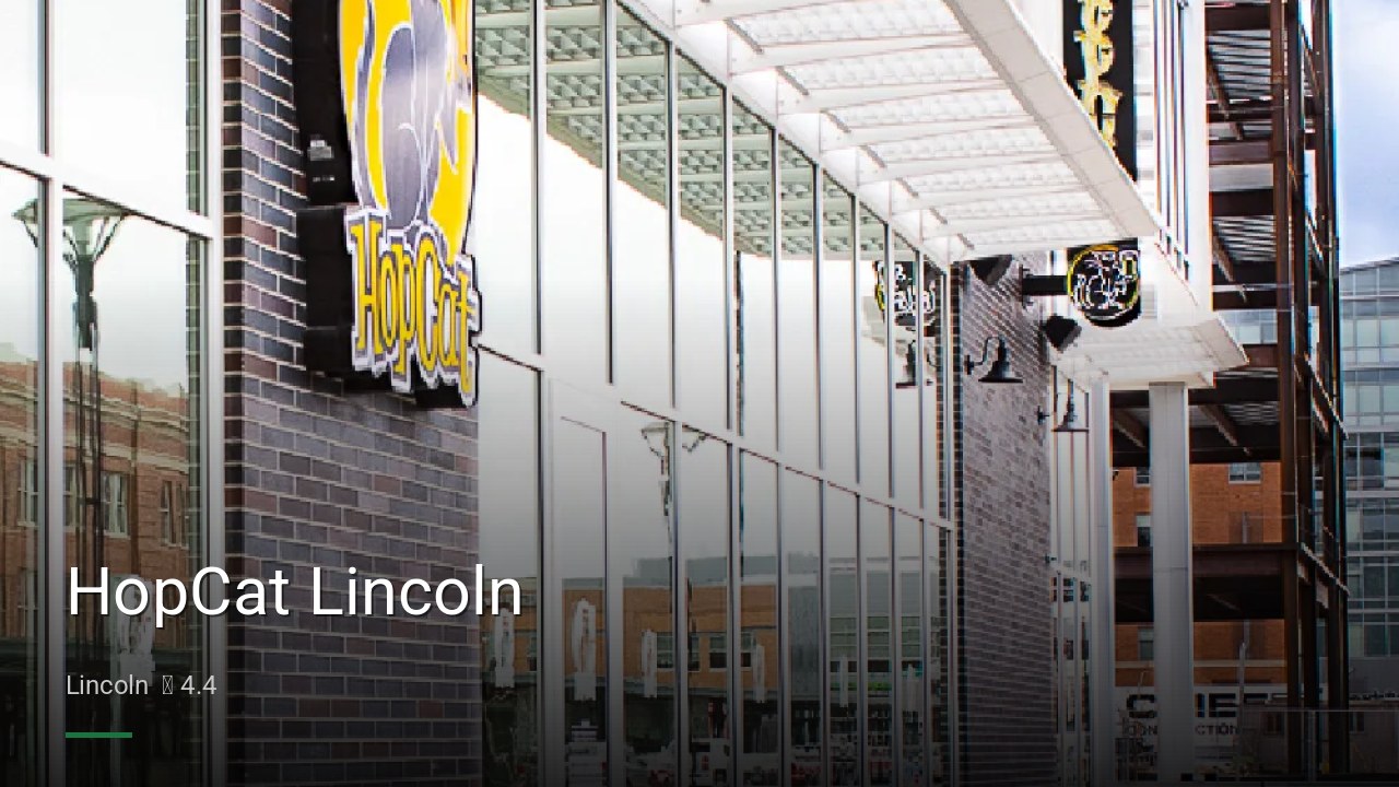 HopCat Lincoln - Sports Bars in Lincoln