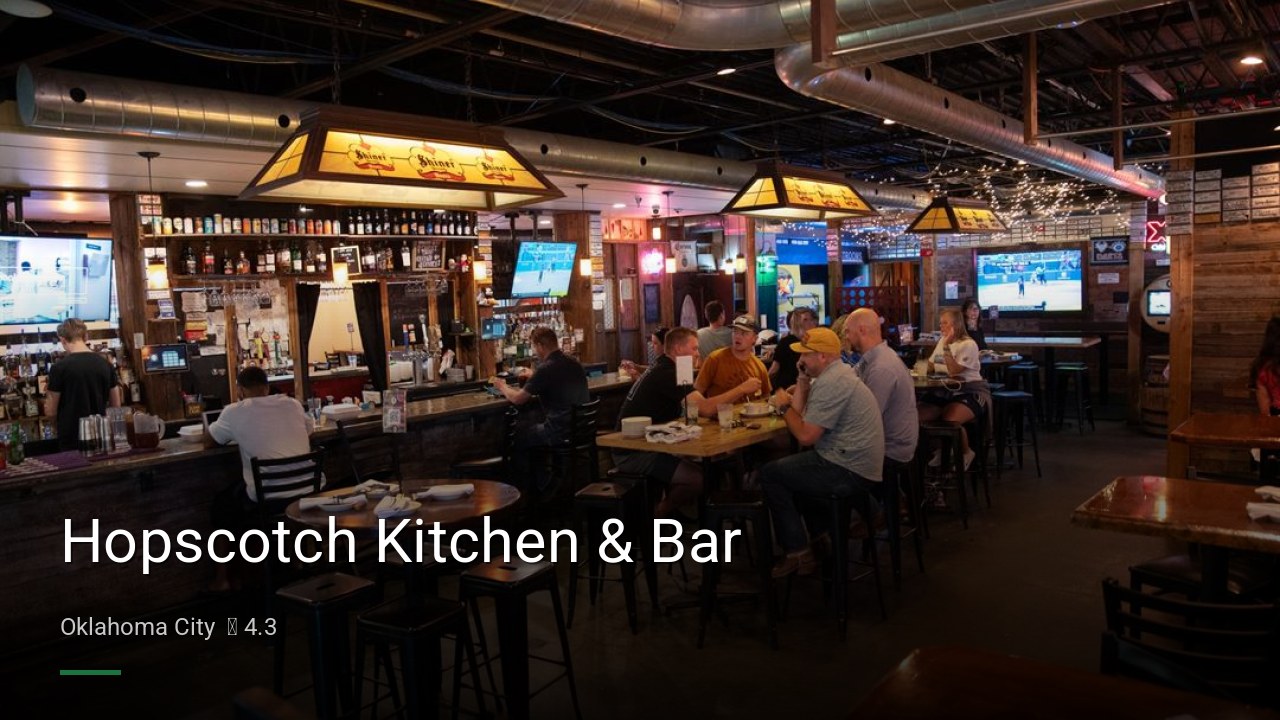 Hopscotch Kitchen & Bar - Sports Bars in Oklahoma City