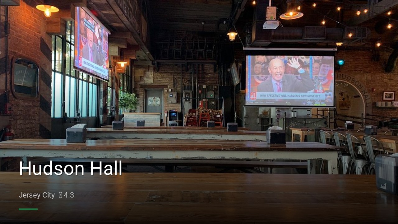 Hudson Hall - Sports Bars in Jersey City
