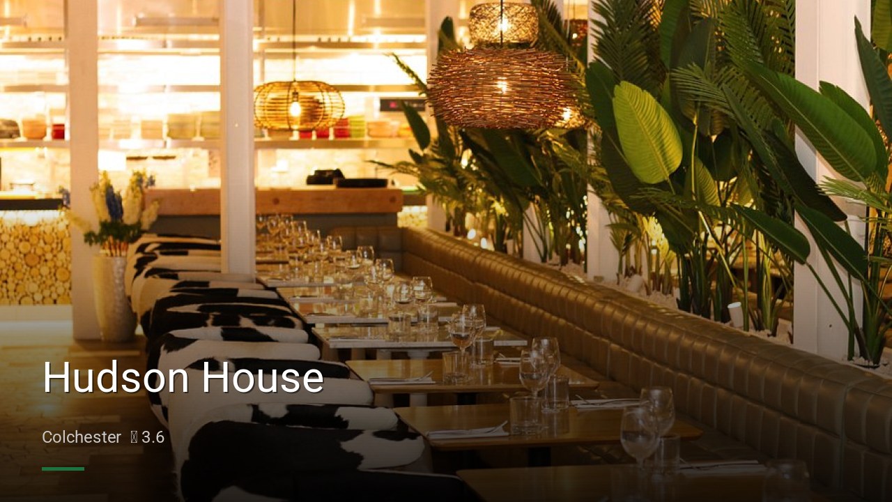 Hudson House - Sports Bars in Colchester