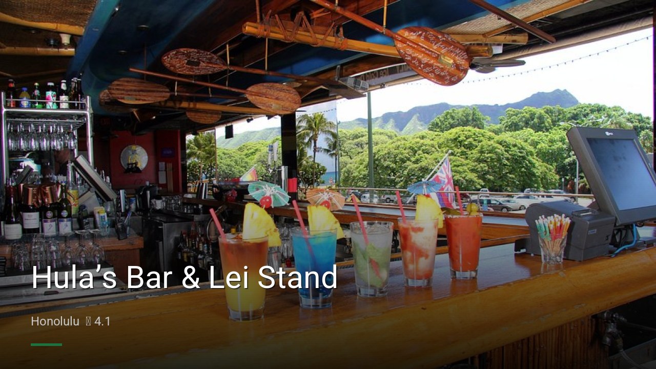 Hula’s Bar & Lei Stand - Sports Bars in Honolulu