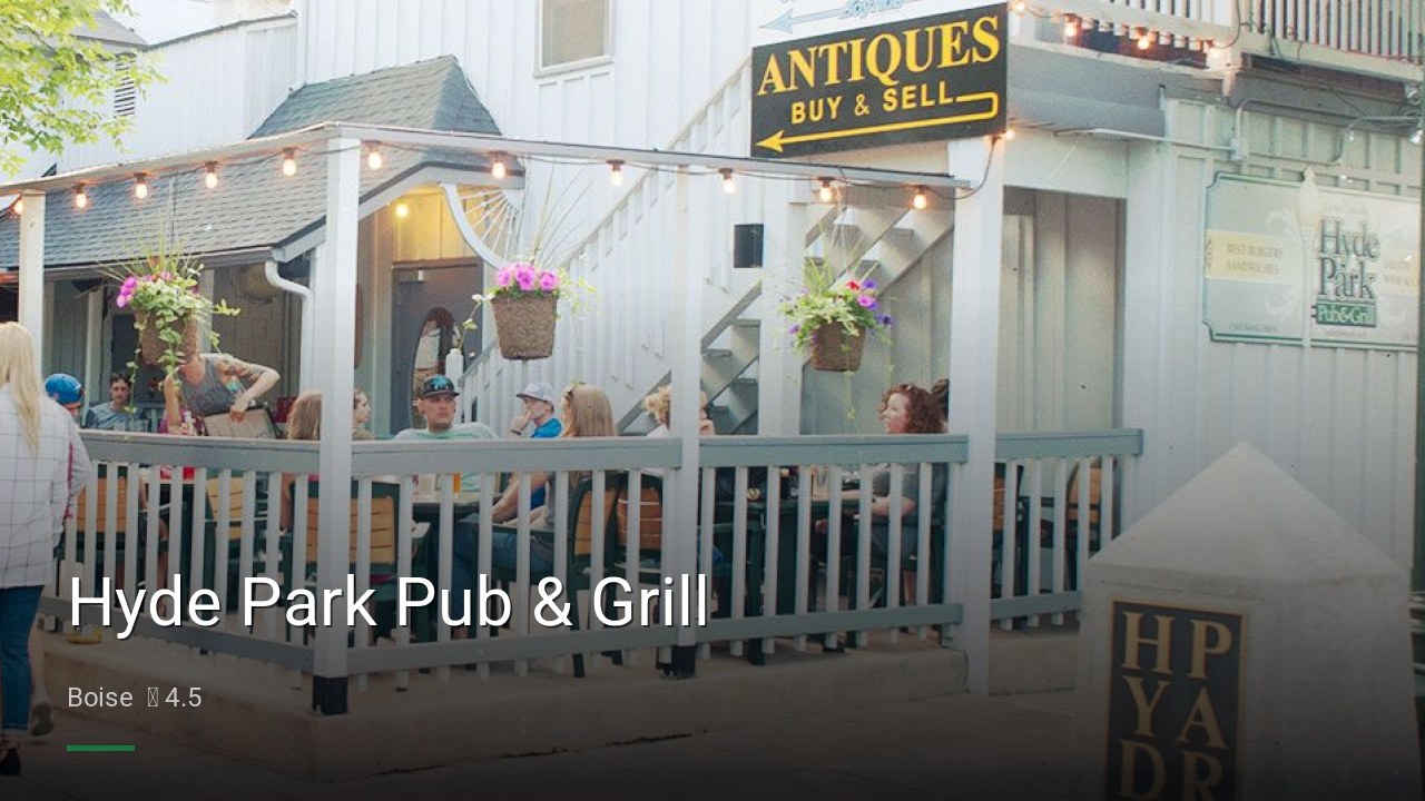 Hyde Park Pub & Grill - Sports Bars in Boise