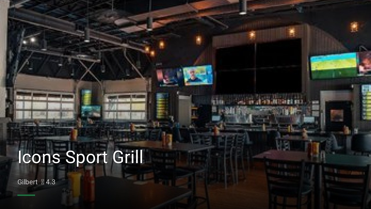 Icons Sport Grill - Sports Bars in Gilbert