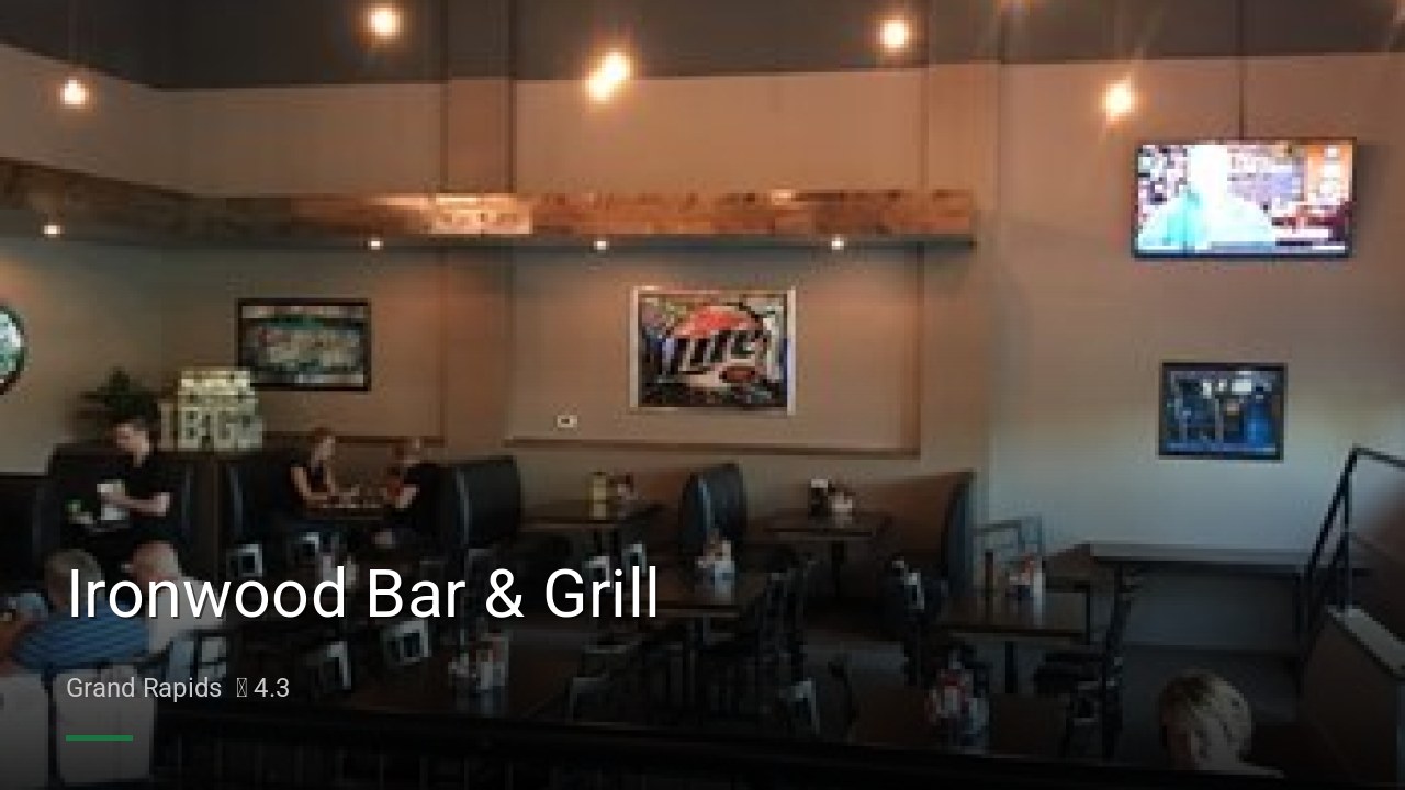 Ironwood Bar & Grill - Sports Bars in Grand Rapids