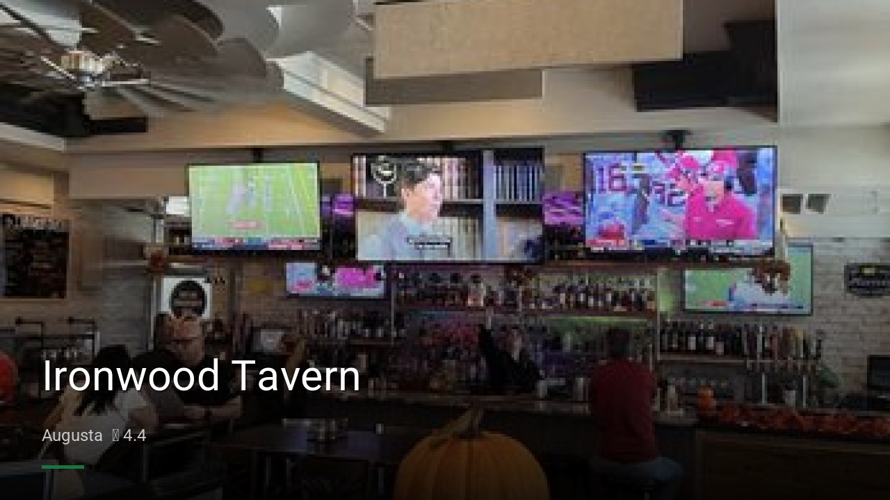 Ironwood Tavern - Sports Bars in Augusta