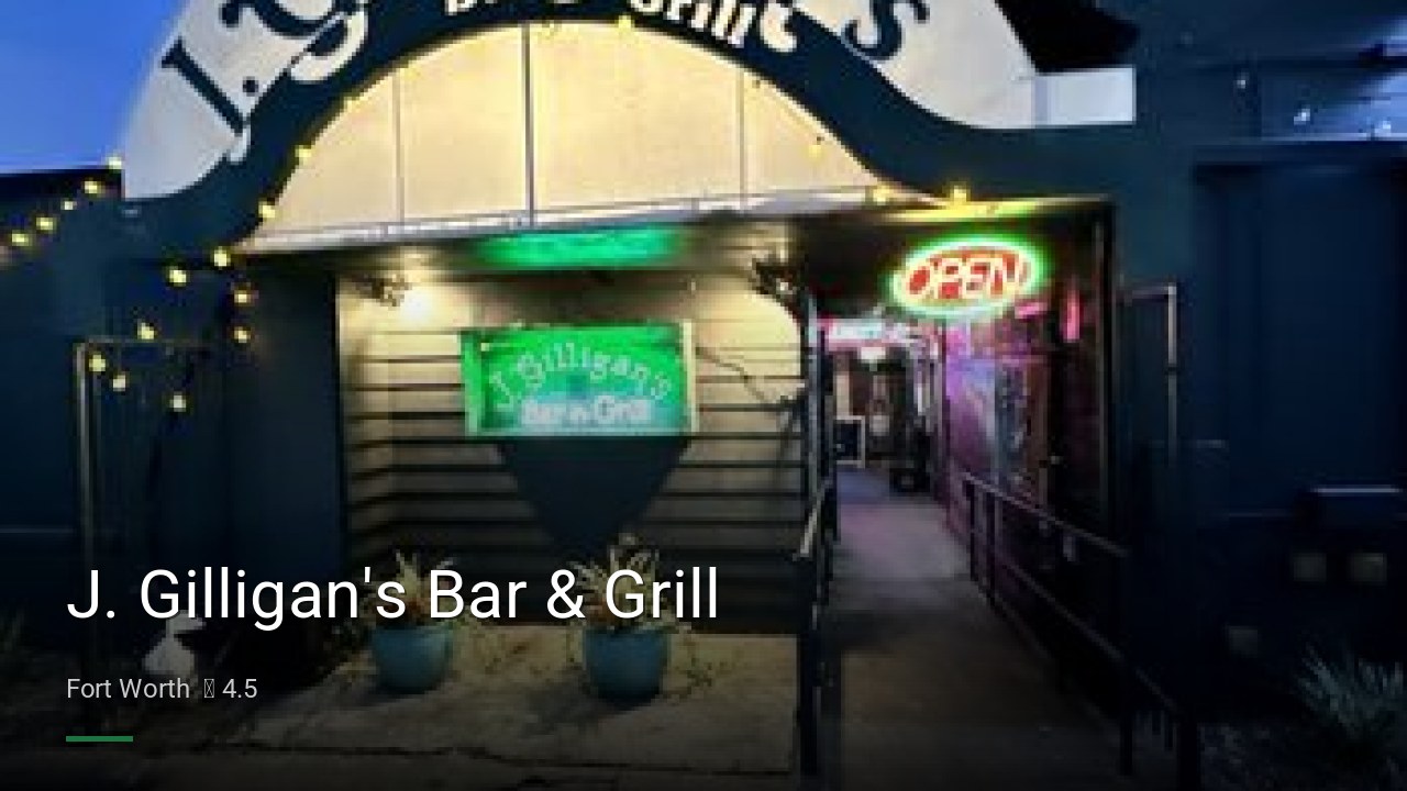 J. Gilligan's Bar & Grill - Sports Bars in Fort Worth