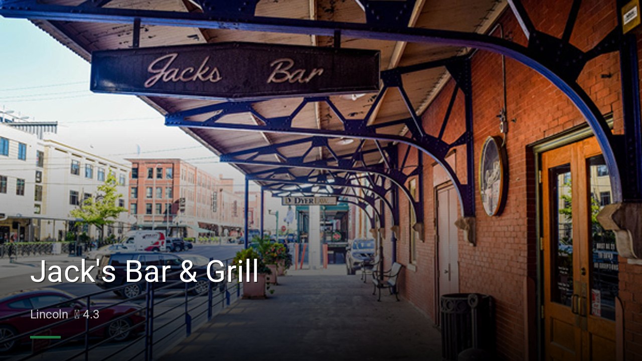 Jack's Bar & Grill - Sports Bars in Lincoln