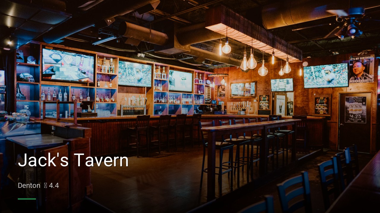Jack's Tavern - Sports Bars in Denton