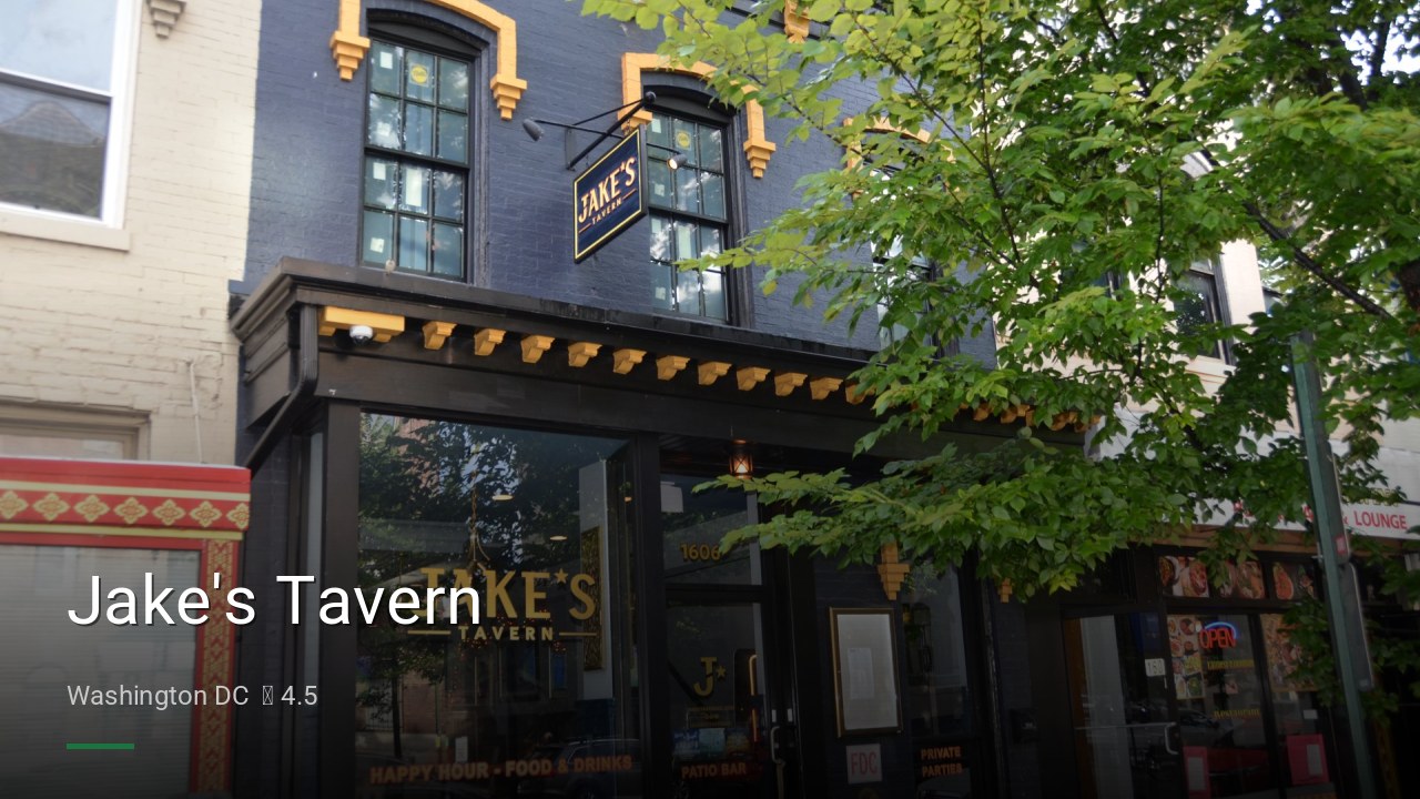 Jake's Tavern - Sports Bars in Washington DC