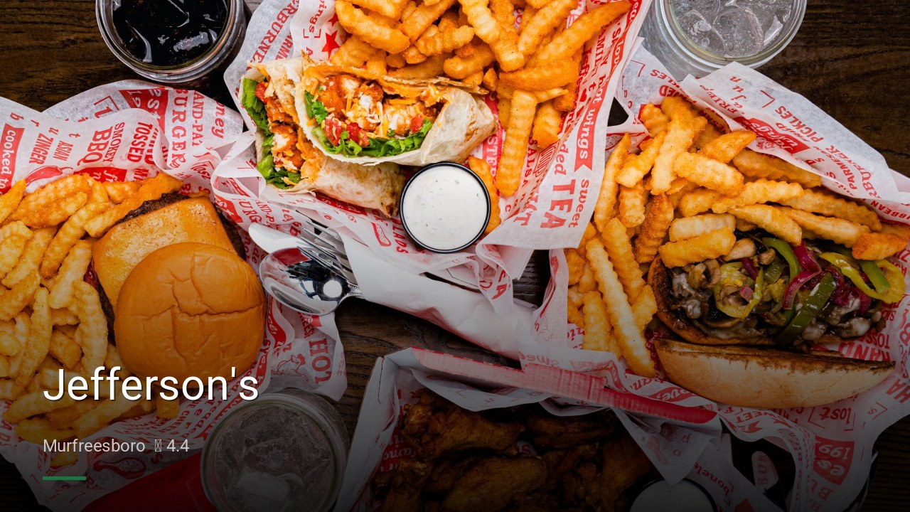 Jefferson’s — Sports bars in Murfreesboro