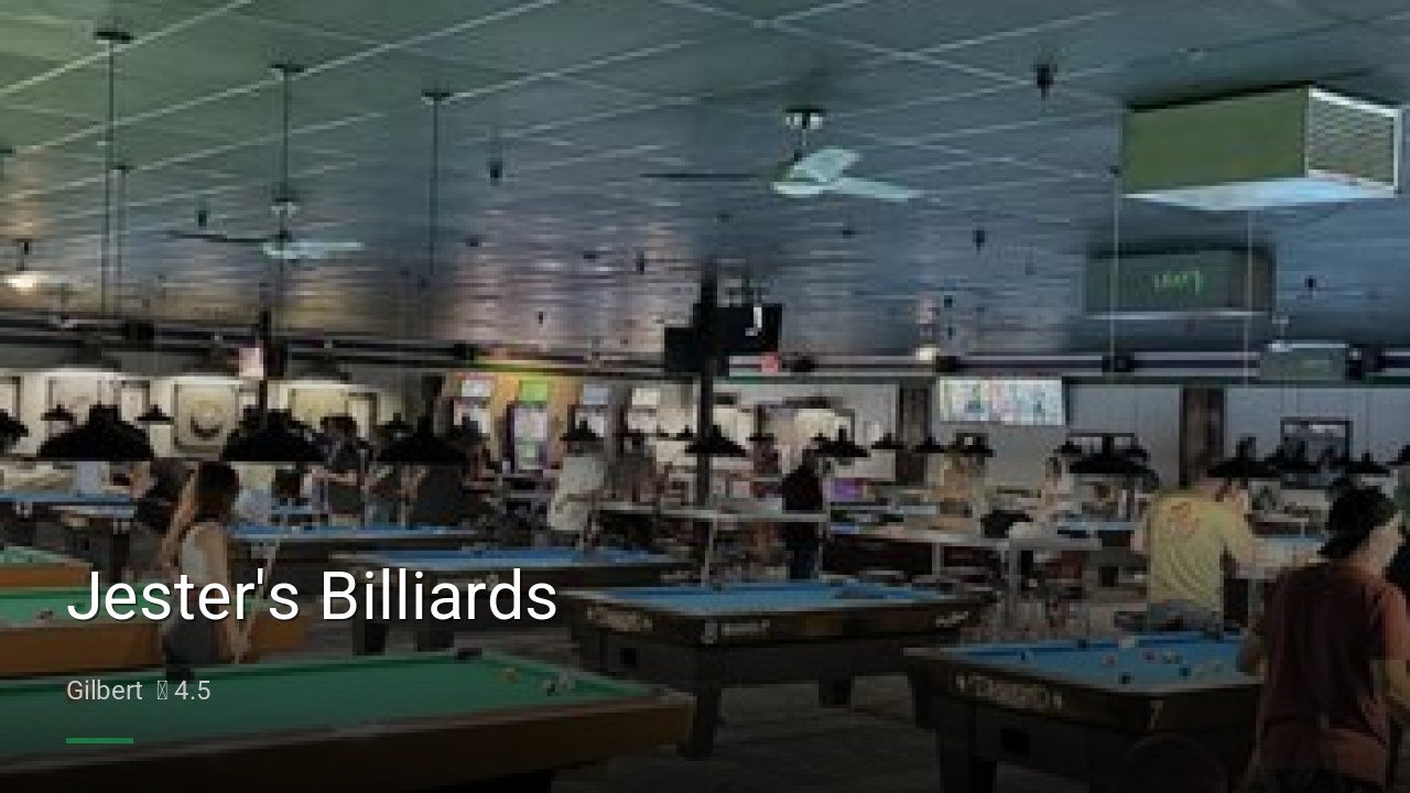 Jester's Billiards - Sports Bars in Gilbert