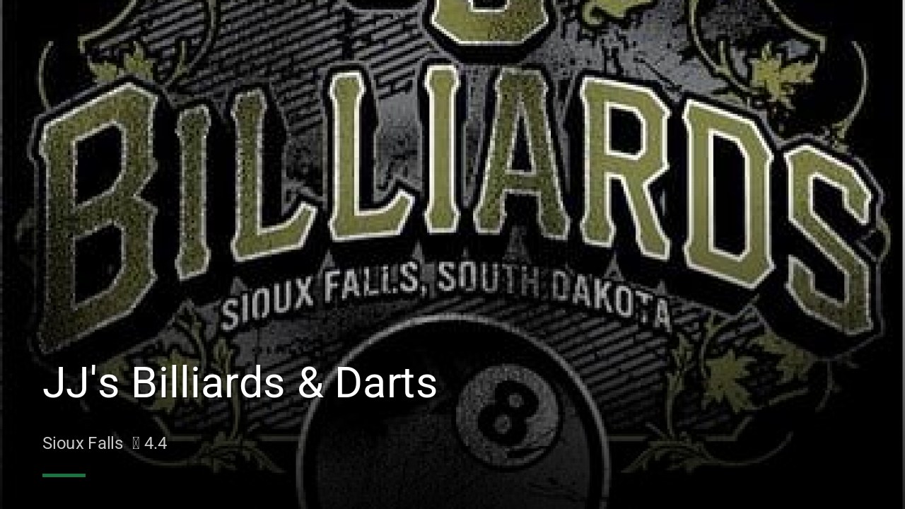 JJ's Billiards & Darts - Sports Bars in Sioux Falls