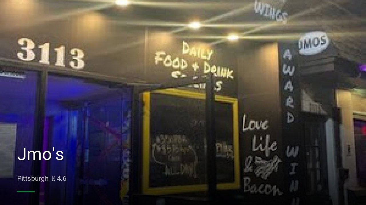 Jmo's - Sports Bars in Pittsburgh