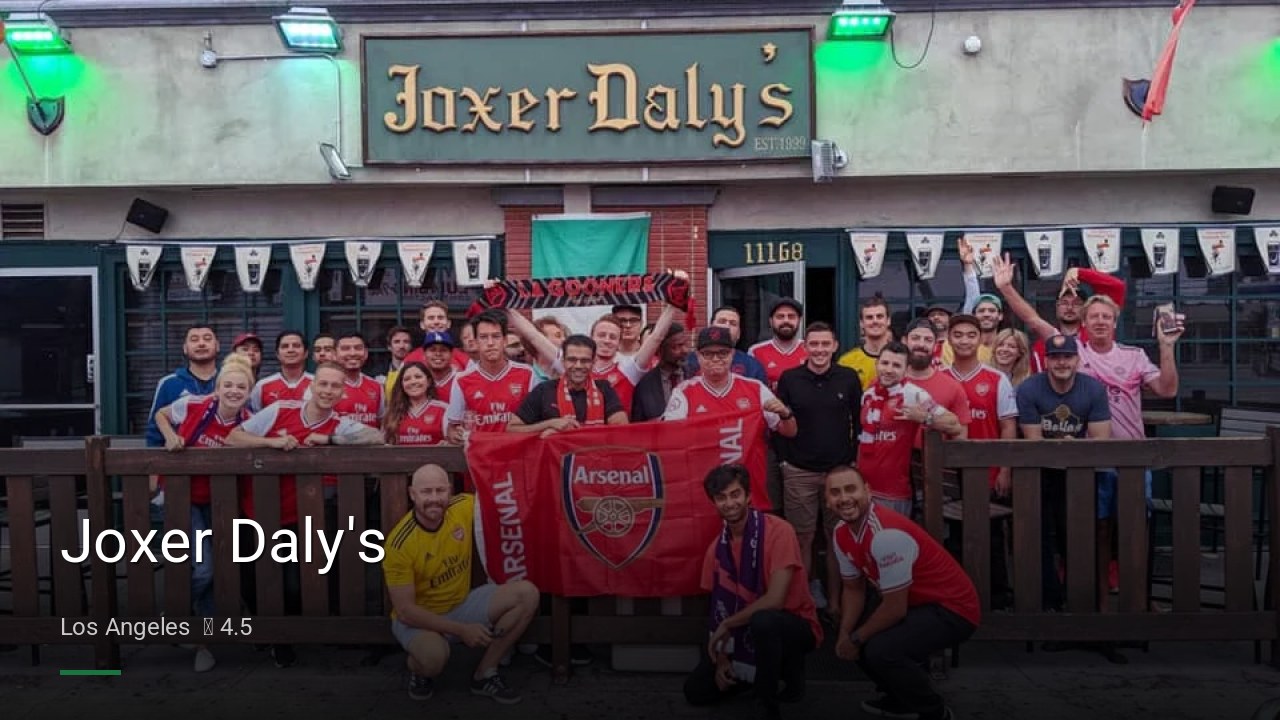Joxer Daly's - Sports Bars in Los Angeles