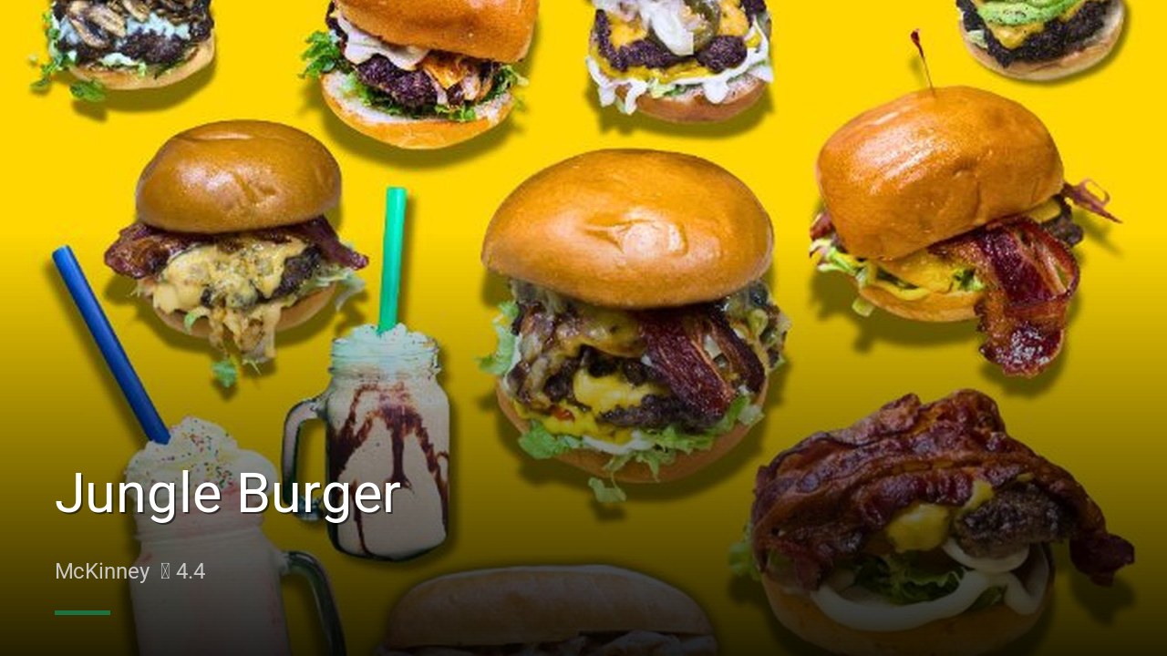 Jungle Burger - Sports Bars in McKinney