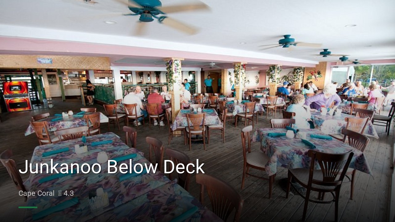 Junkanoo Below Deck - Sports Bars in Cape Coral