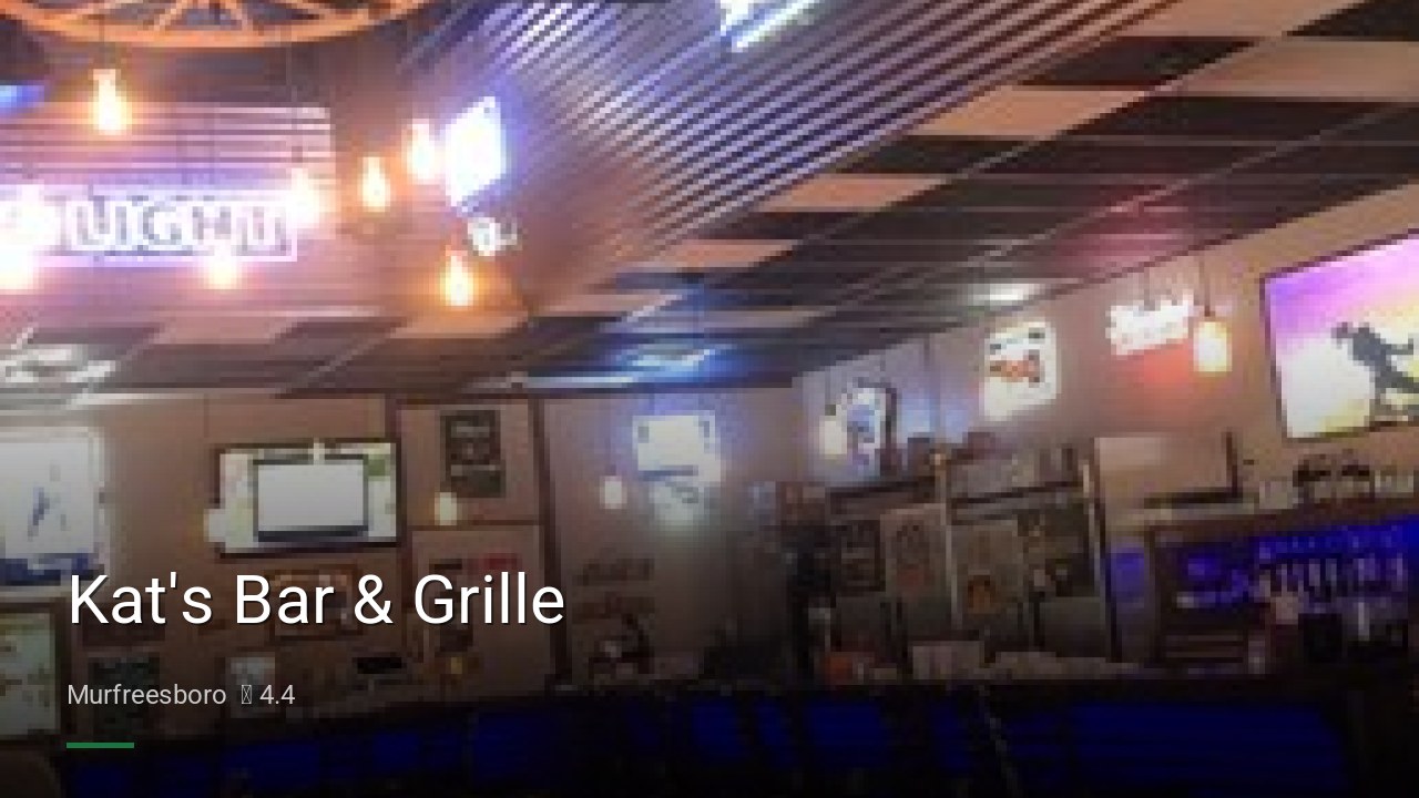 Kat's Bar & Grille - Sports Bars in Murfreesboro