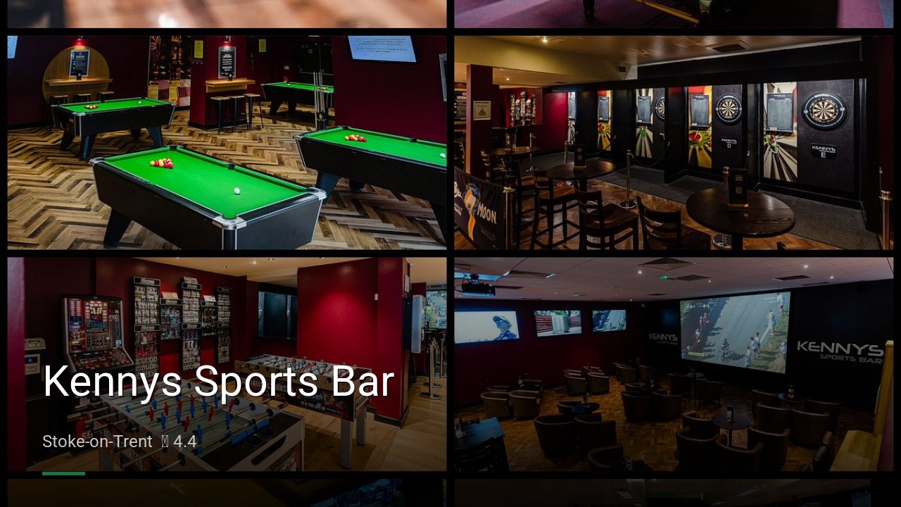Kennys Sports Bar - Sports Bars in Stoke-on-Trent