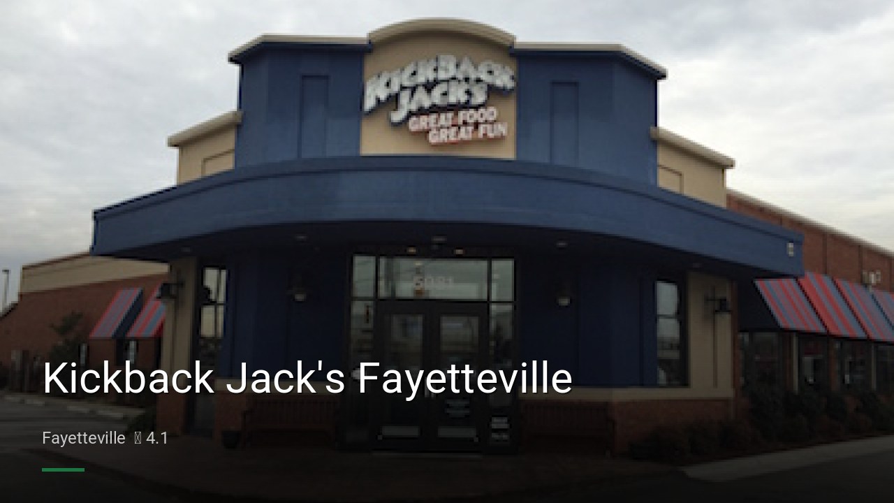 Kickback Jack's Fayetteville - Sports Bars in Fayetteville