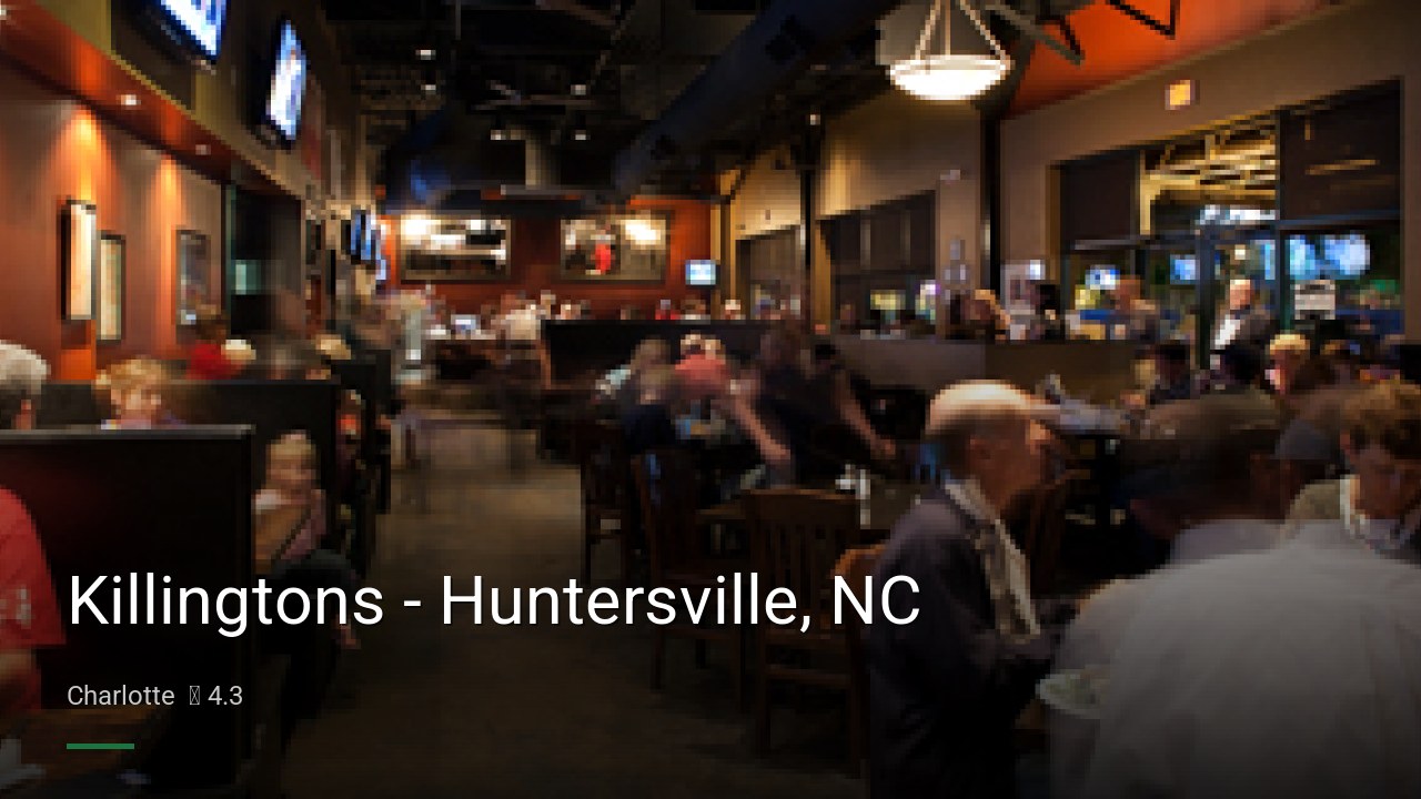 Killingtons - Huntersville, NC - Sports Bars in Charlotte
