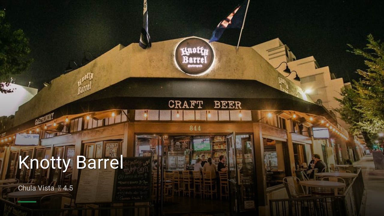 Knotty Barrel - Sports Bars in Chula Vista