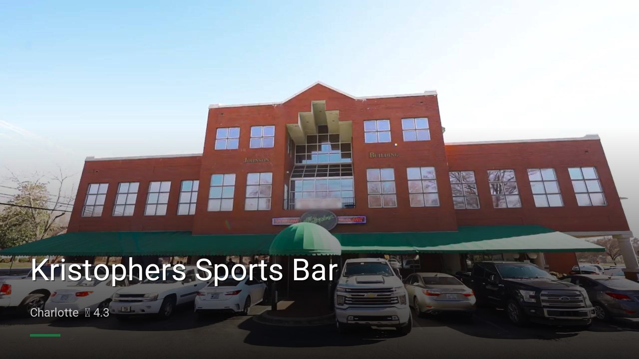 Kristophers Sports Bar - Sports Bars in Charlotte