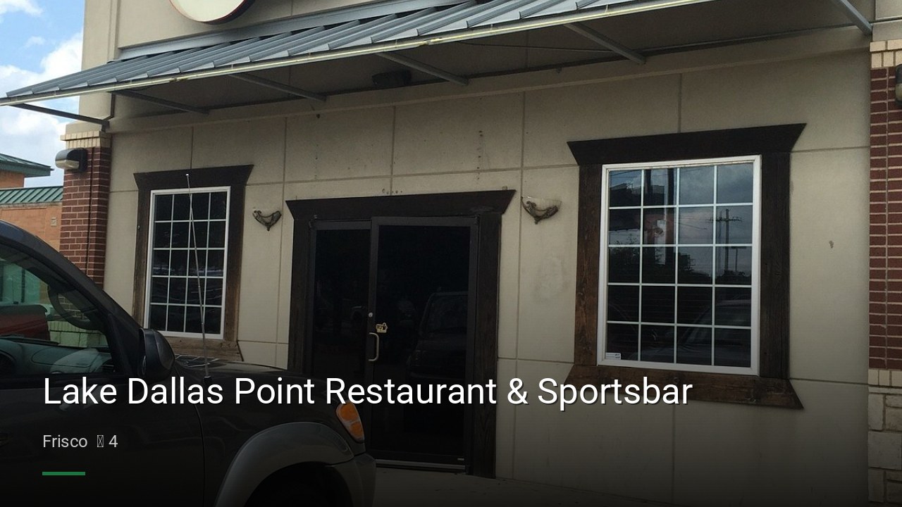 Lake Dallas Point Restaurant & Sportsbar - Sports Bars in Frisco