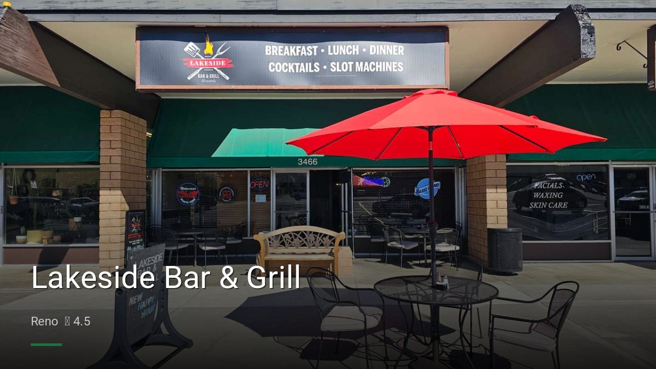 Lakeside Bar & Grill - Sports Bars in Reno
