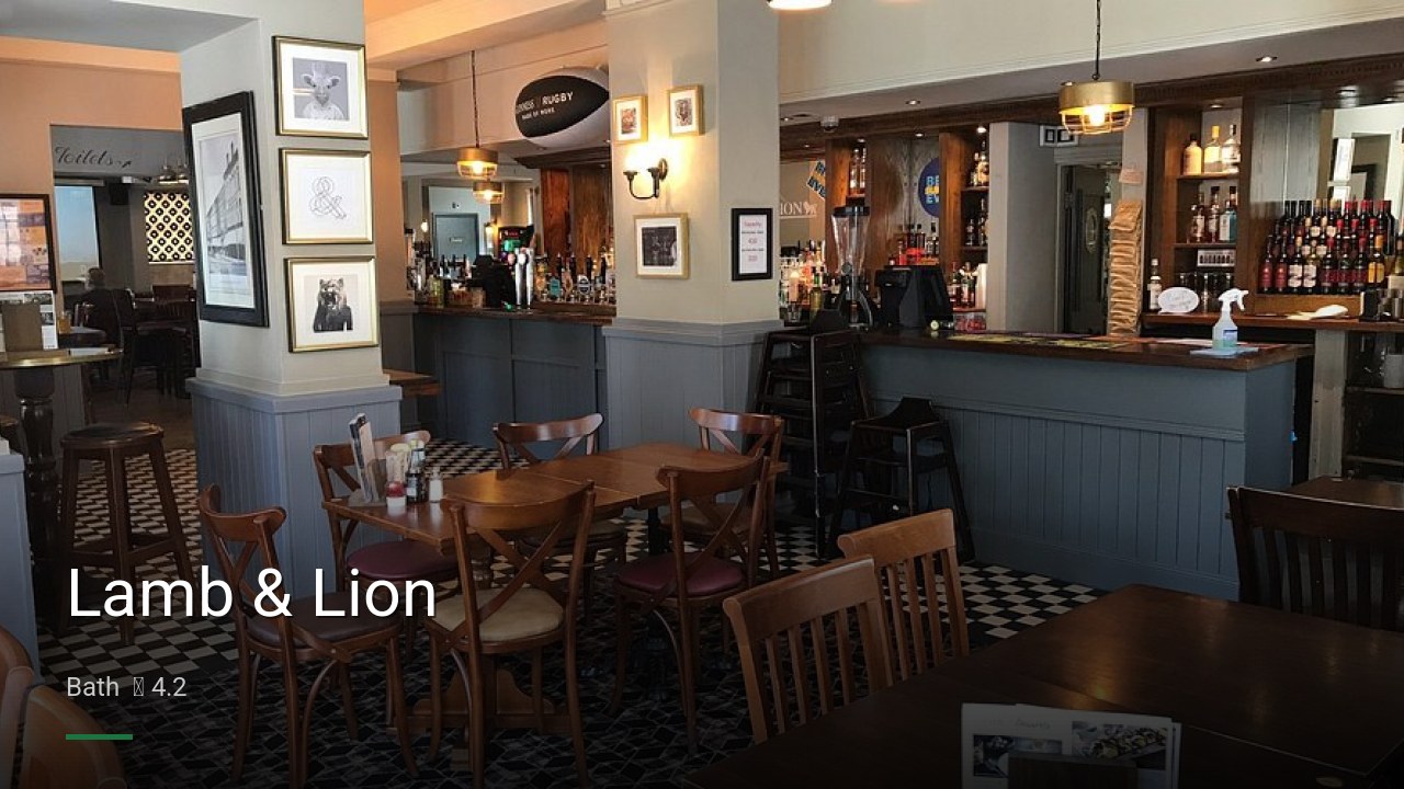 Lamb & Lion - Sports Bars in Bath