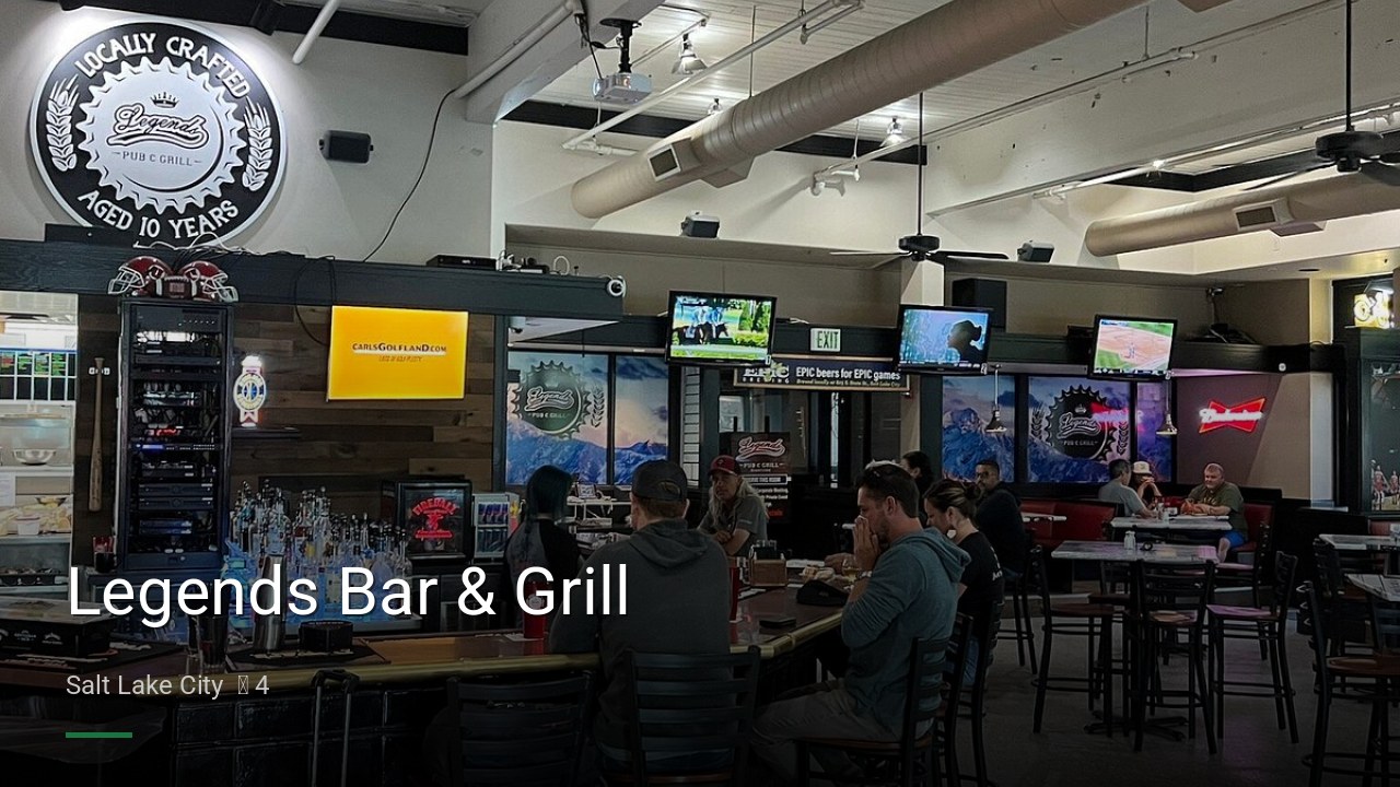 Legends Bar & Grill - Sports Bars in Salt Lake City