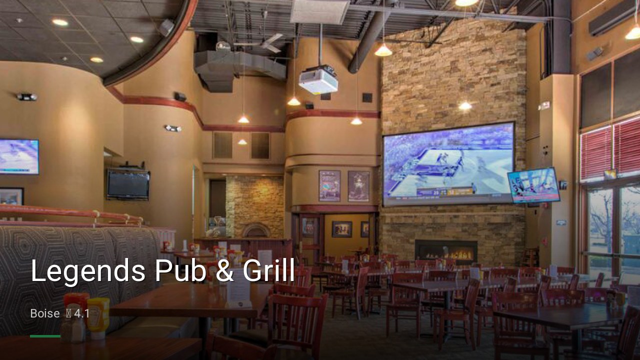 Legends Pub & Grill - Sports Bars in Boise