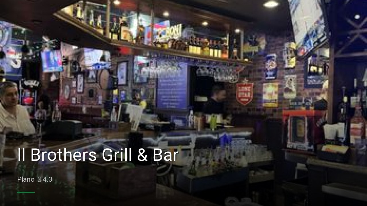 ll Brothers Grill & Bar - Sports Bars in Plano