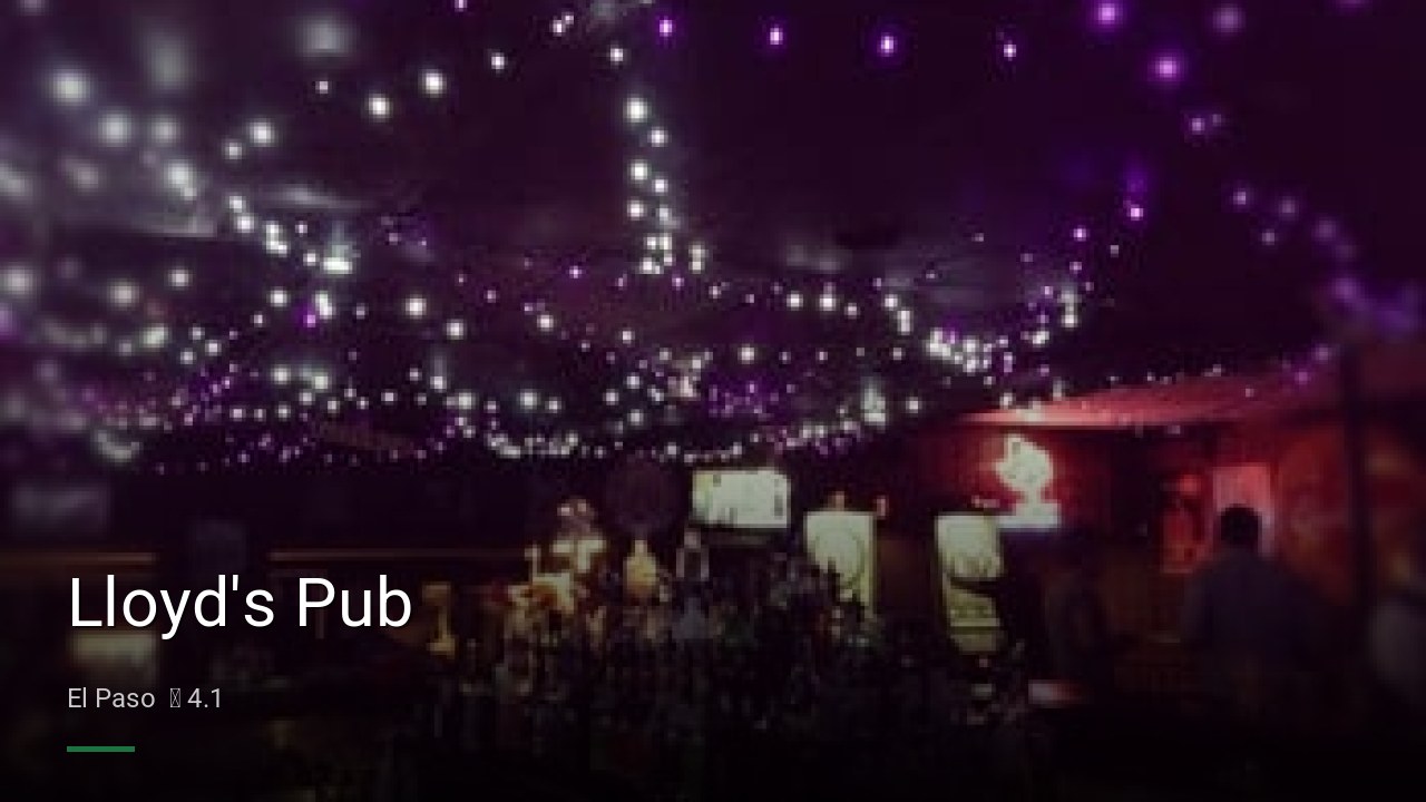 Lloyd's Pub - Sports Bars in El Paso