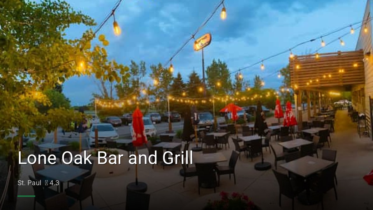 Lone Oak Bar and Grill - Sports Bars in St. Paul