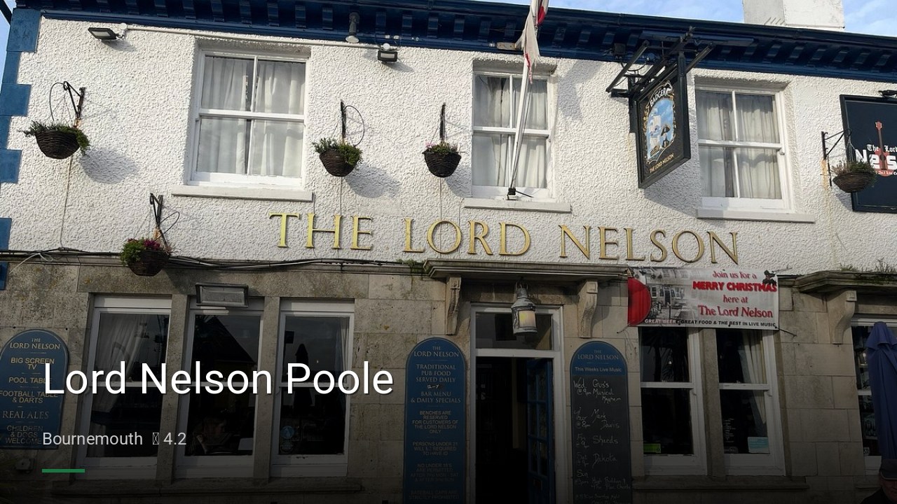 Lord Nelson Poole - Sports Bars in Bournemouth